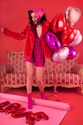 Balon helowy serce czerwony pusty 45 cm