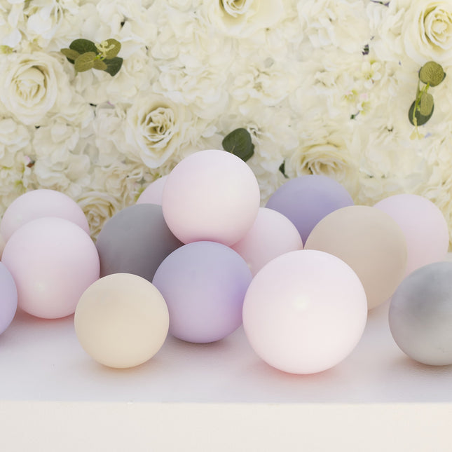 Balony różowy szary liliowy 13cm 40szt