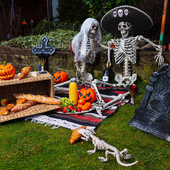 Halloweenowa lalka szkielet 160 cm