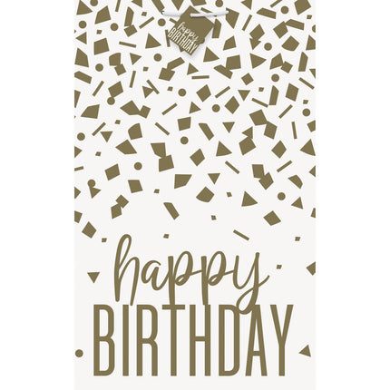 Torebka prezentowa Happy Birthday Gold Confetti