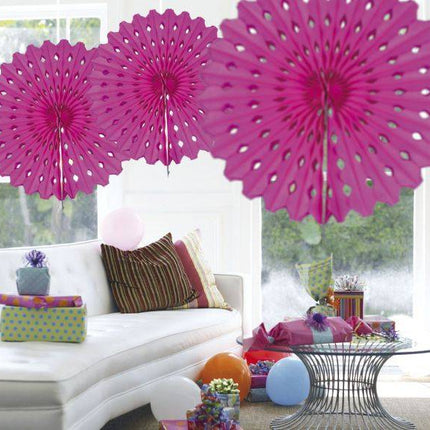 Wachlarz papierowy Fuchsia 45 cm