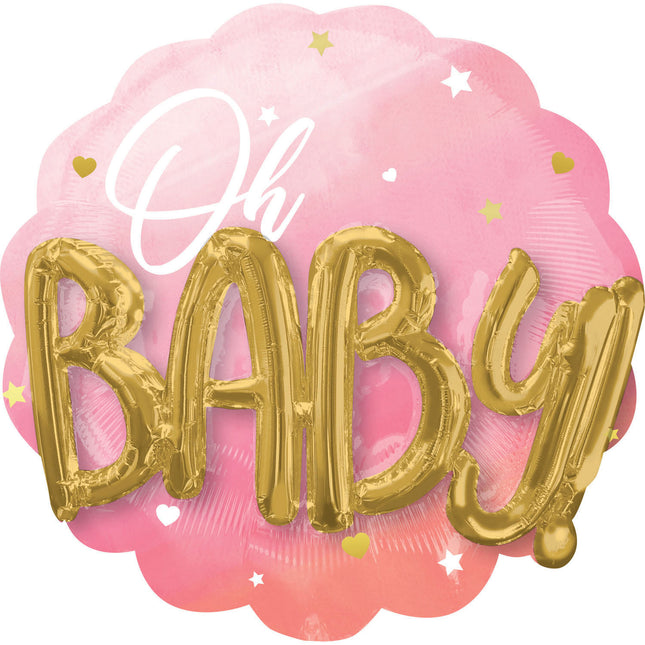 Balon helowy Oh Baby pusty 75 cm