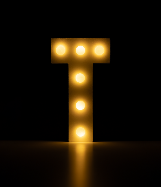 T Light Letter 16,5 cm