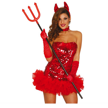 Halloween Trident Red 1.2m
