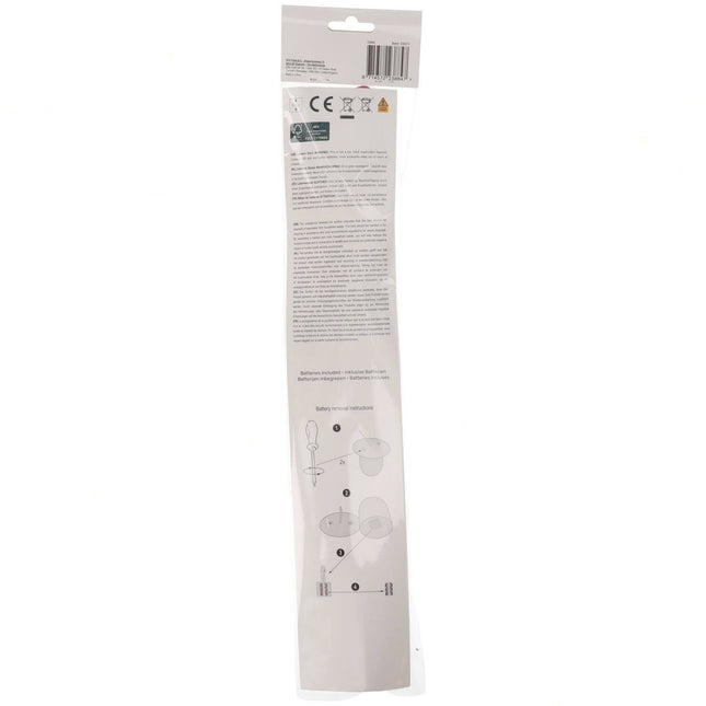Latarnia na kiju czerwona 40 cm w zestawie. bateria
