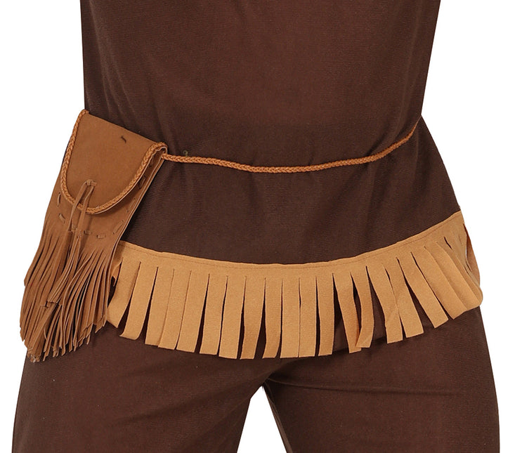 Kostium indiański brązowy męski 2 szt