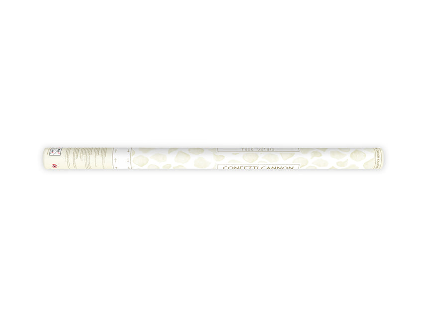 Konfetti Cannon Vanilla Cream Płatki róż 80cm