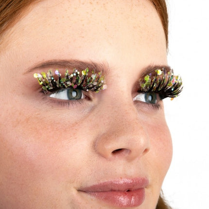 PXP Sztuczne Rzęsy Glitter Glow In The Dark Lime Calypso