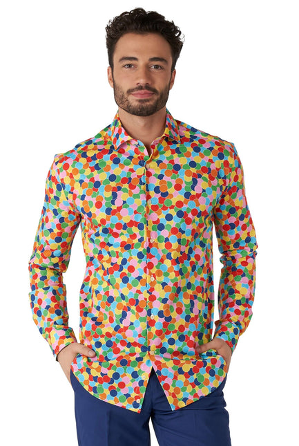 Party Confetti Shirt Men <tc>OppoSuits</tc>