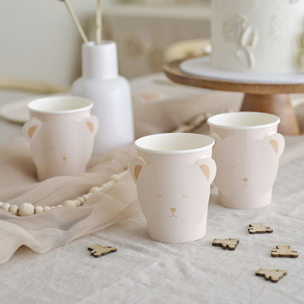 Kubeczki na baby shower pluszowe 8szt