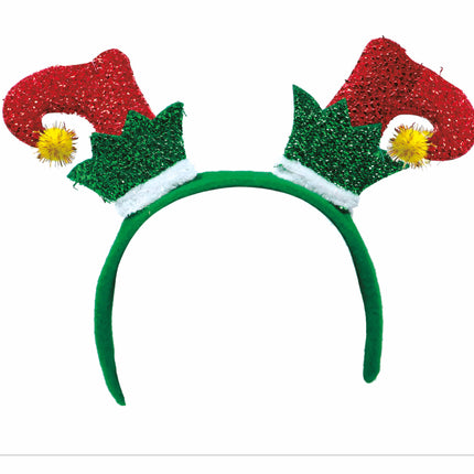 Świąteczna opaska do włosów Elf Shoes