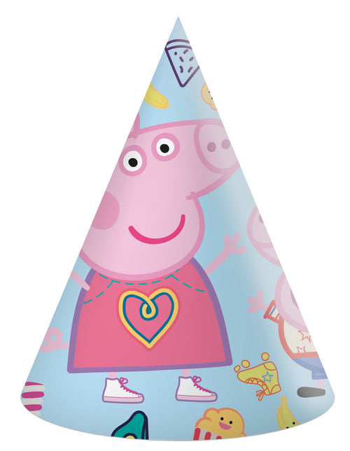 Kapelusze imprezowe Świnka Peppa 6 szt.