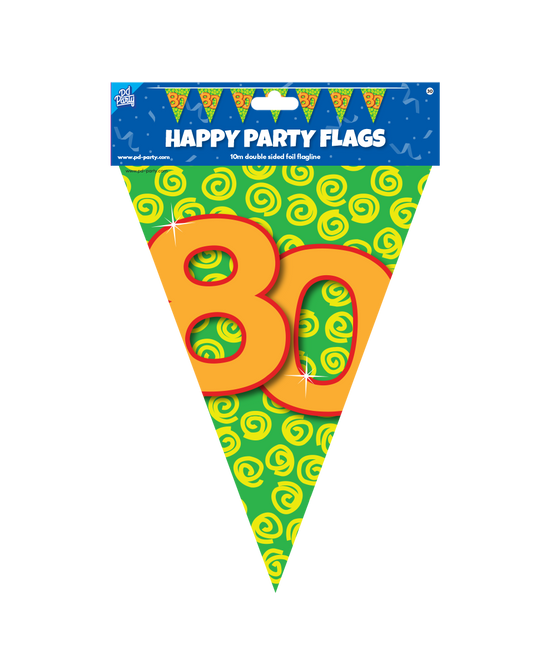 Flagline 80 Years Coloured 10m