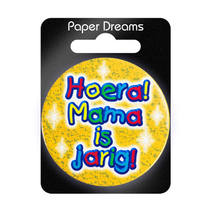 Guzik Hoera Mama is Jarig 5,5cm