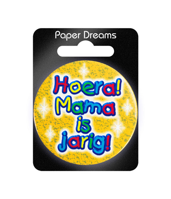 Guzik Hoera Mama is Jarig 5,5cm