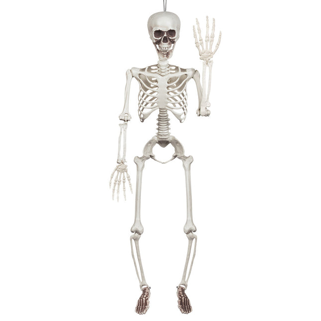 Szkielet na Halloween biały 90 cm