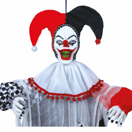 Wisząca dekoracja na Halloween Klaun 1,2 m