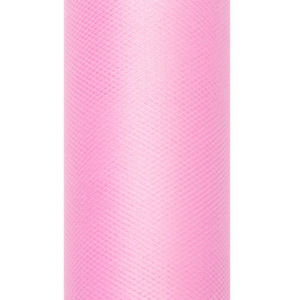 Jasnoróżowa rolka tiulu 30cm 9m
