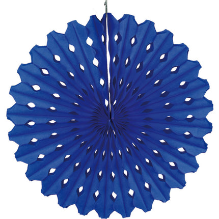 Wentylator papierowy niebieski 45 cm