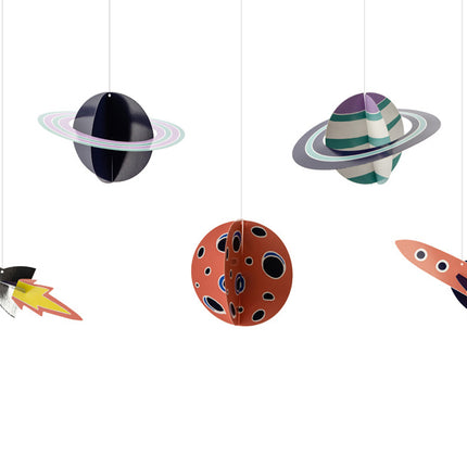 Dekoracja wisząca Space 5szt