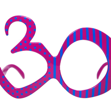 Okulary 30 lat Fuksja