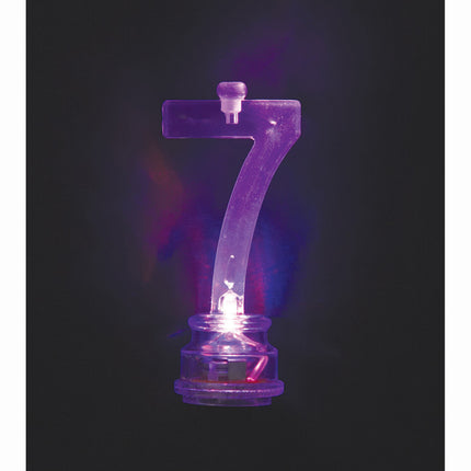 Topper na tort Figurka 7 Oświetlenie 13 cm 5 szt.
