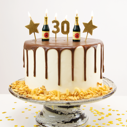 Świece 30 Years Champagne 17,5 cm