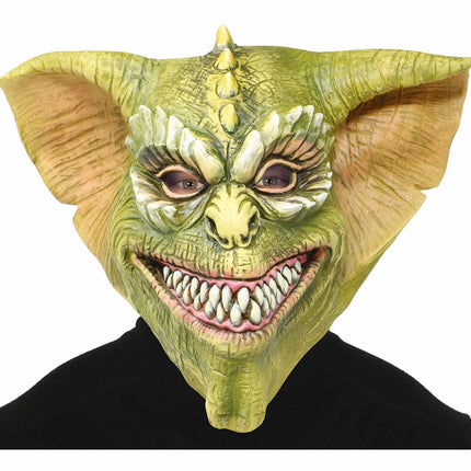 Zielona maska potwora na Halloween