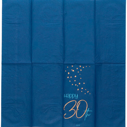 Serwetki 30 Years Blue 33cm 10szt