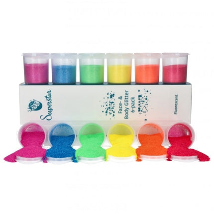 Kolorowy brokat tęczowy fluorescencyjny