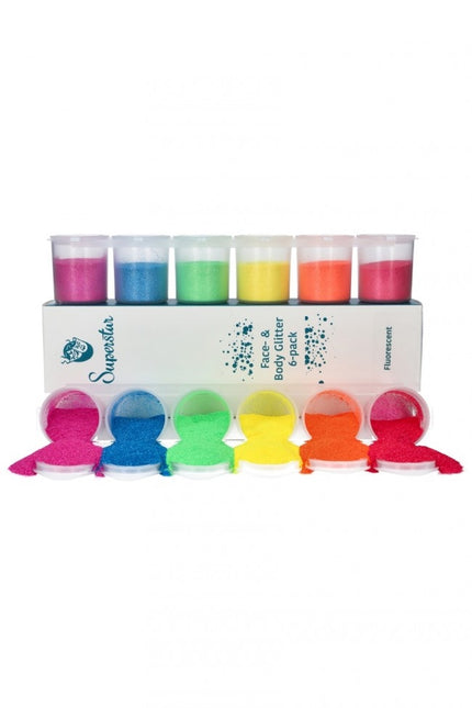 Kolorowy brokat tęczowy fluorescencyjny