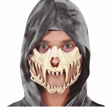 Maska na Halloween Zęby Czaszki