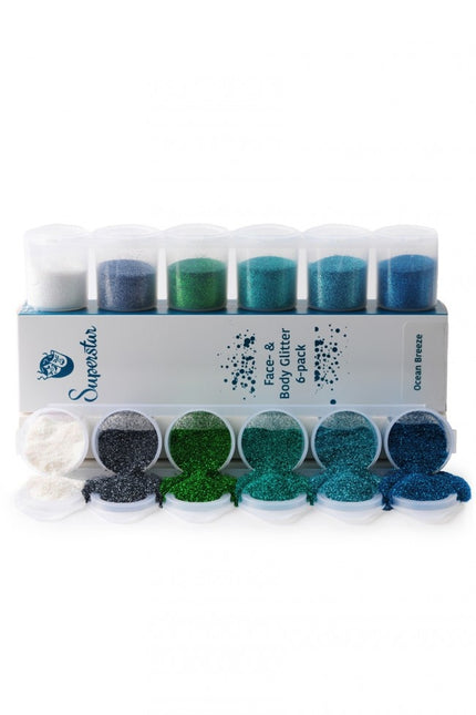 Kolorowy brokat Ocean Breeze 6szt