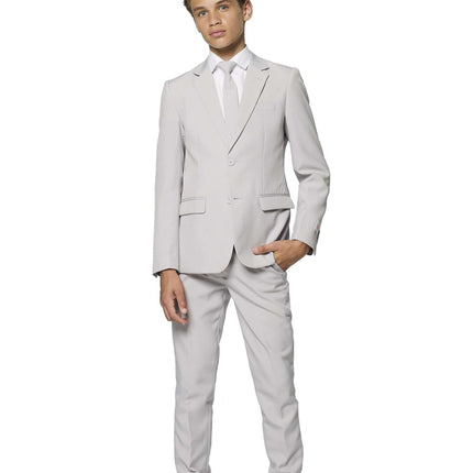 Chłopiec w szarym garniturze Nastolatek <tc>OppoSuits</tc>