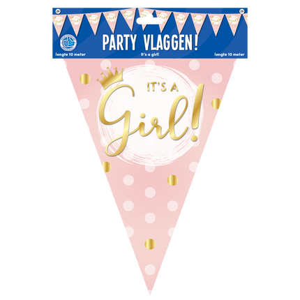 Girlandy urodzinowe Hooray A Girl 10m