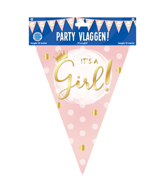 Girlandy urodzinowe Hooray A Girl 10m
