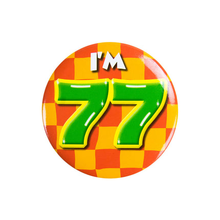 Mam 77 lat Guzik 77 lat 5,5 cm