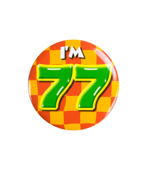 Mam 77 lat Guzik 77 lat 5,5 cm