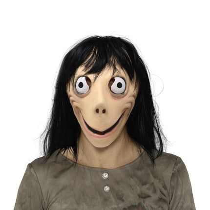 Halloweenowa maska na twarz Momo