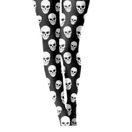 Halloweenowe legginsy czaszka