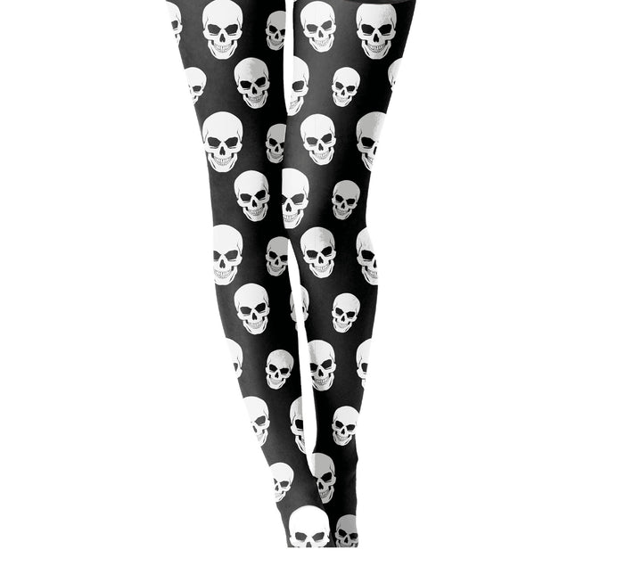 Halloweenowe legginsy czaszka