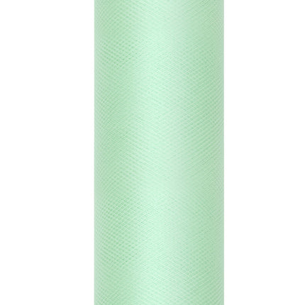 Miętowy zielony tiul w rolce 30cm 9m