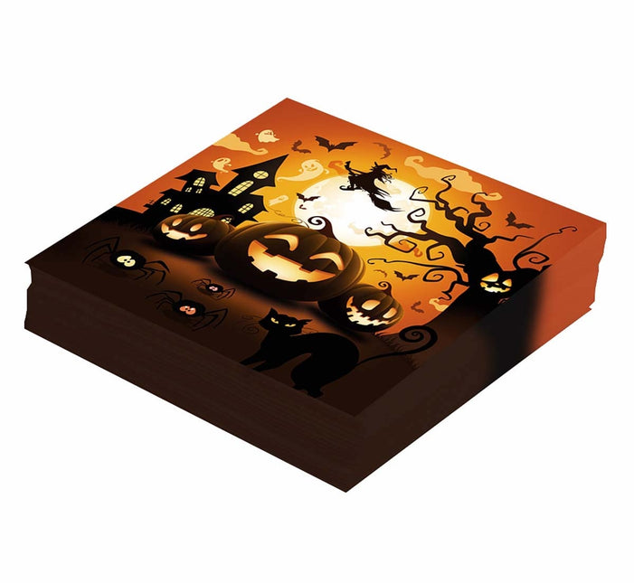 Serwetki na Halloween Dynia 33cm 12szt