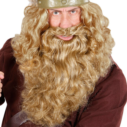 Blond sztuczna długa broda