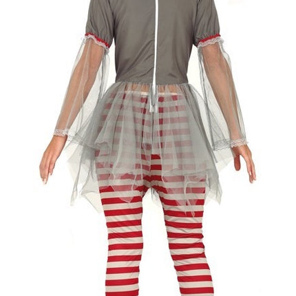 Kostium zabójczego klauna na Halloween dla kobiet