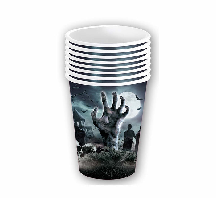Kubki na Halloween Graveyard 240ml 6szt