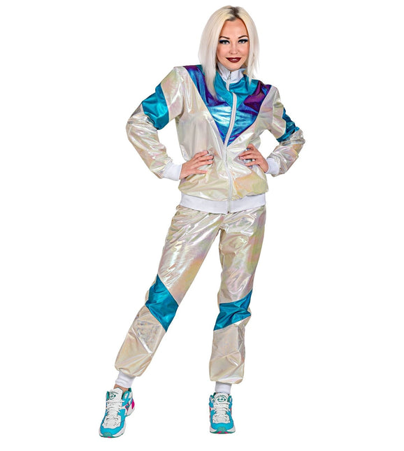 Neon 80S Tracksuit Faulty Pearl