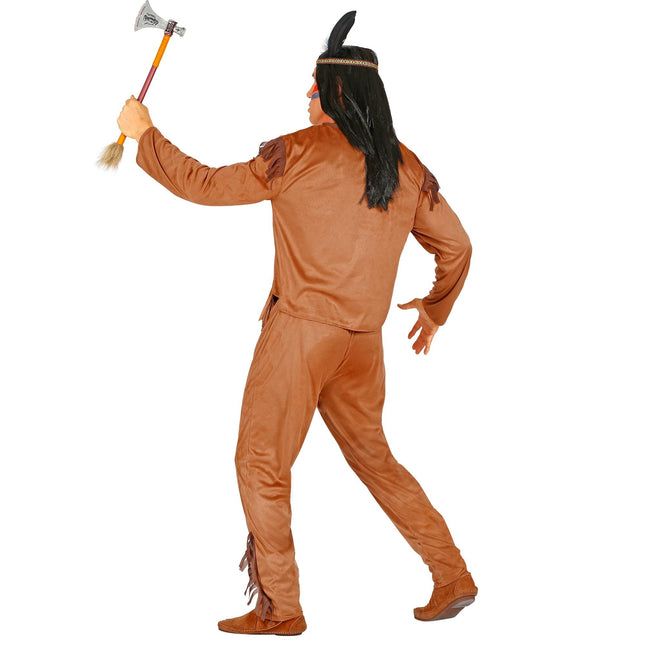 Kostium indiański brązowy męski 3 szt