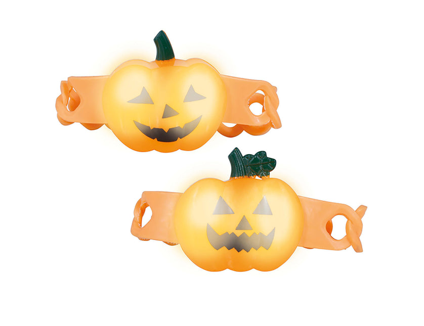 Halloweenowa bransoletka dynia