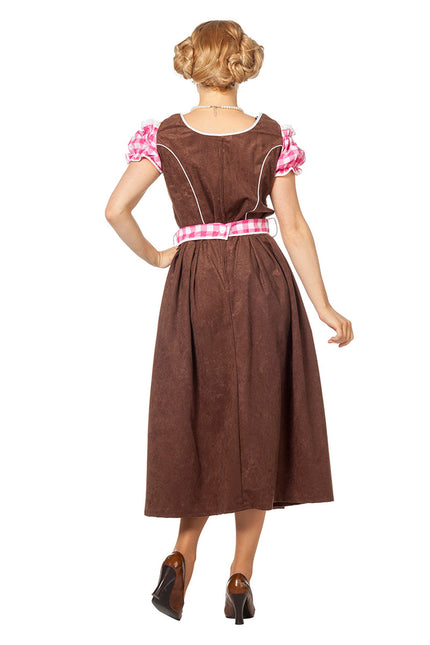 Różowa sukienka Dirndl Oktoberfest Ladies Long